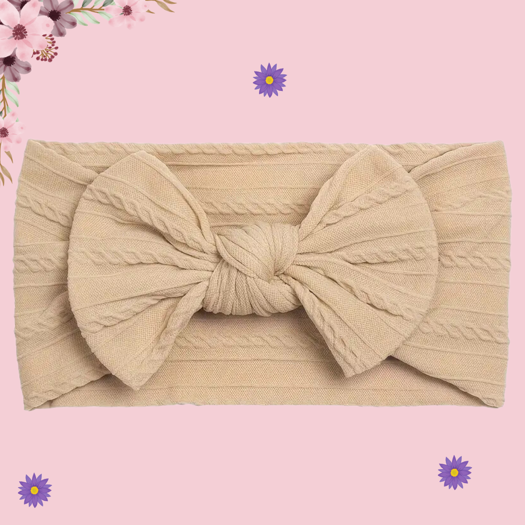 6pcs Cute Bow Hairbands - Baby Girls Elastic Wide-Brimmed Headbands, Soft and Comfortable for Everyday Wear