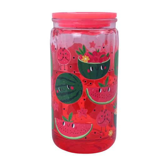 16 oz Double Wall Plastic Tumbler – Reusable & Insulated