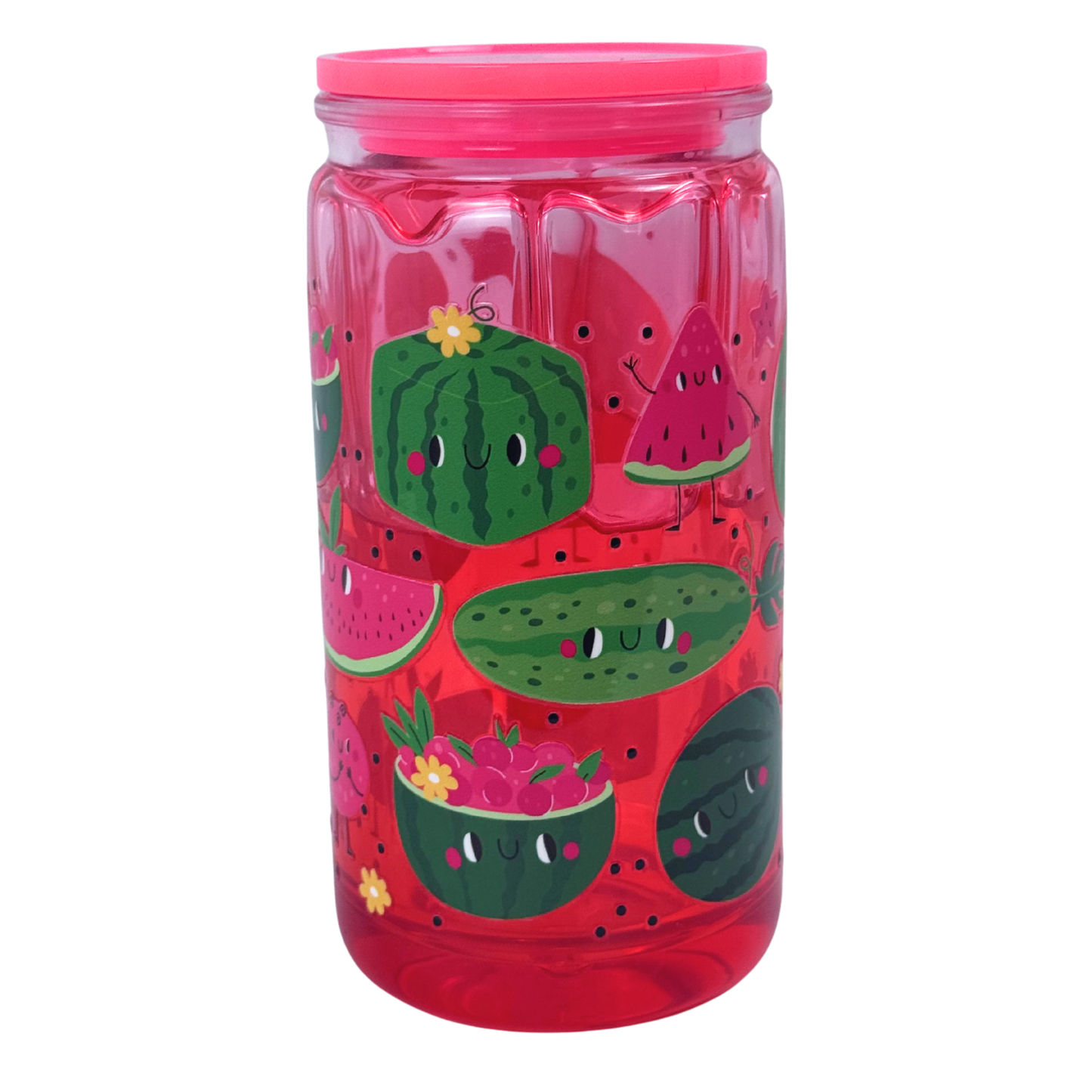 16 oz Double Wall Plastic Tumbler – Reusable & Insulated