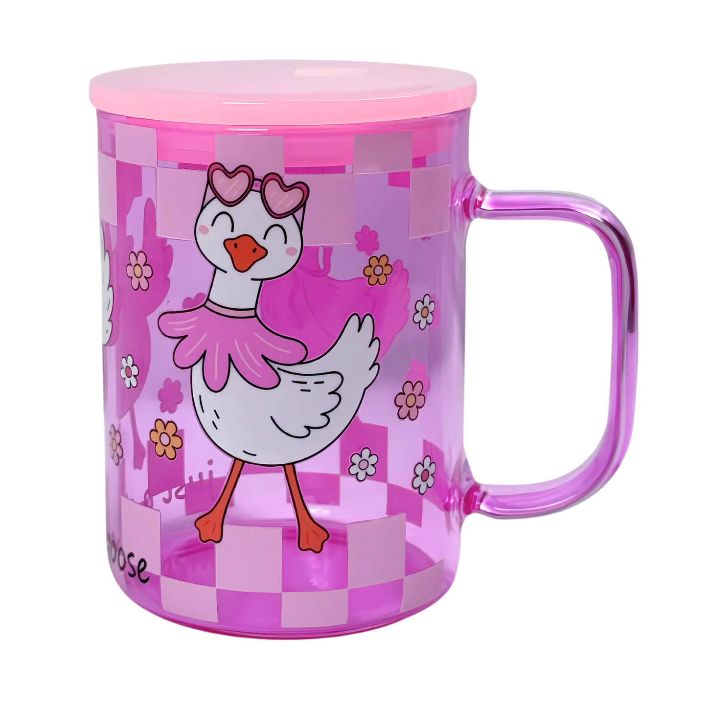 17 oz Glass Mug with Handle – Durable & Stylish Drinking Cup