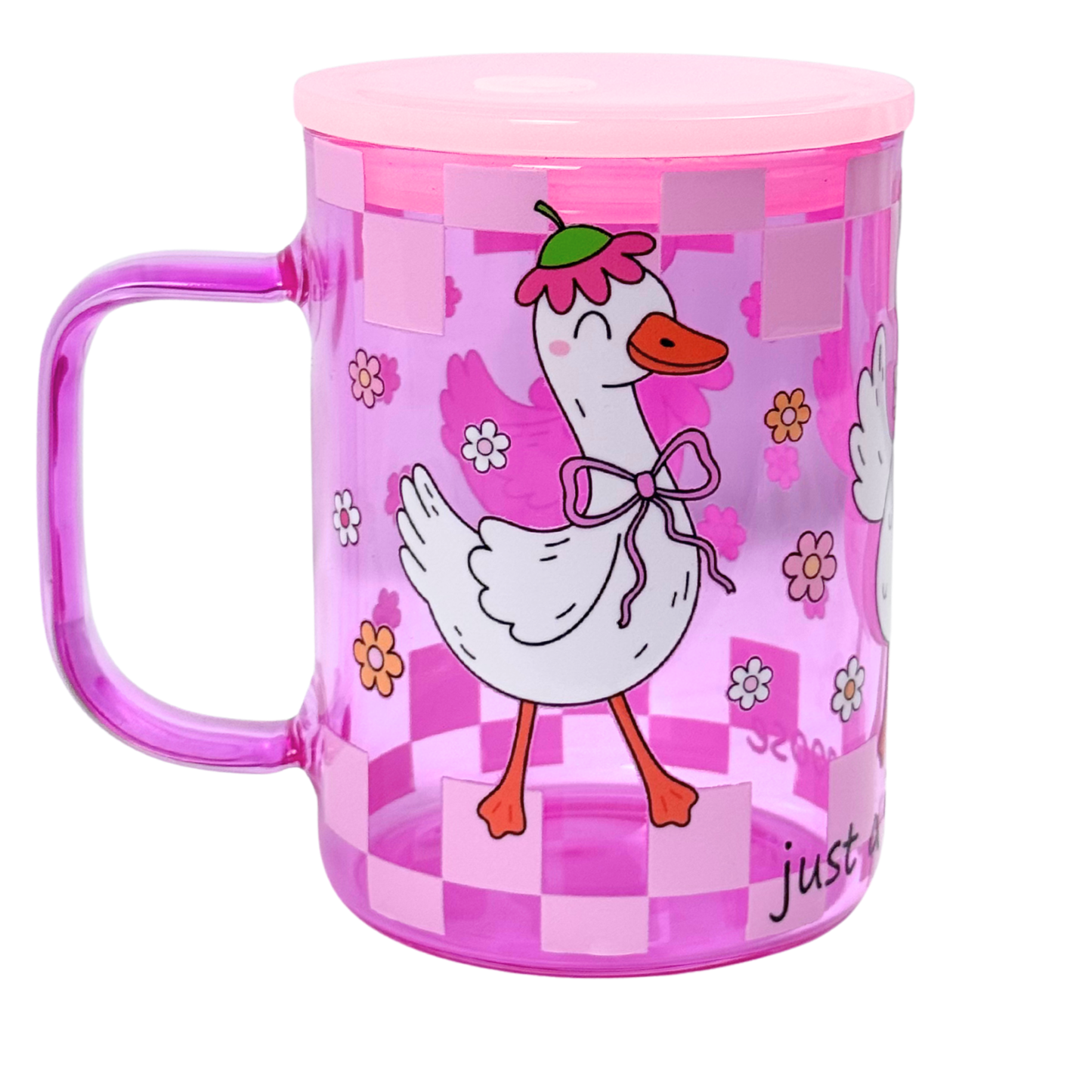 17 oz Glass Mug with Handle – Durable & Stylish Drinking Cup