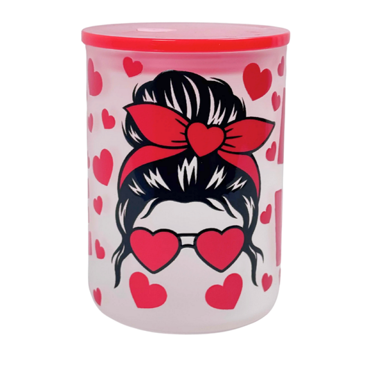 17 oz Glass Mug with Handle – Durable & Stylish Drinking Cup