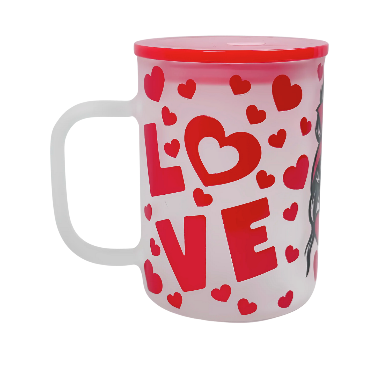 17 oz Glass Mug with Handle – Durable & Stylish Drinking Cup
