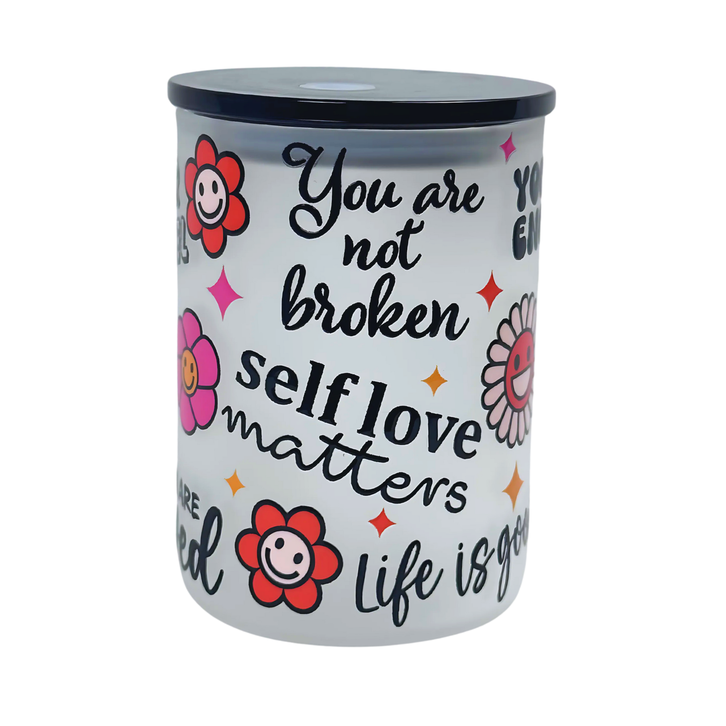 17 oz Glass Mug with Handle – Durable & Stylish Drinking Cup