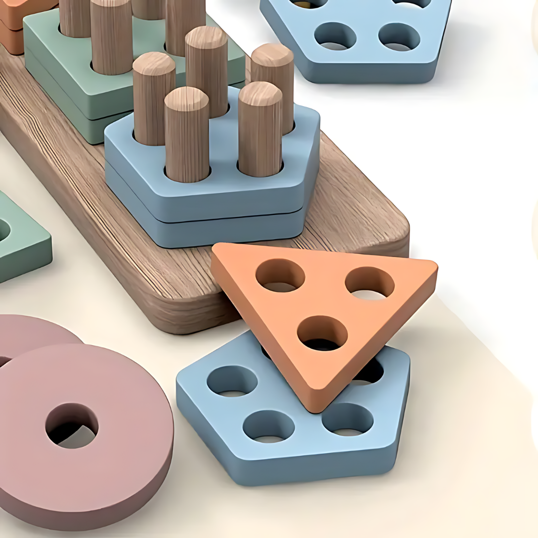 Wooden Shape Sorter Toys - Educational Preschool Toy for Boys and Girls, Develops Problem-Solving Skills & Enhances Hand-Eye Coordination, Perfect Gift for Christmas, Halloween, and Thanksgiving