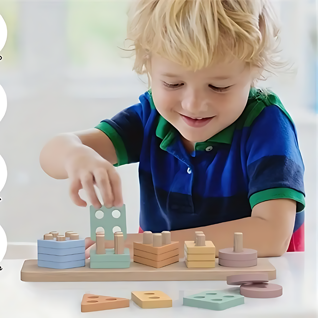 Wooden Shape Sorter Toys - Educational Preschool Toy for Boys and Girls, Develops Problem-Solving Skills & Enhances Hand-Eye Coordination, Perfect Gift for Christmas, Halloween, and Thanksgiving