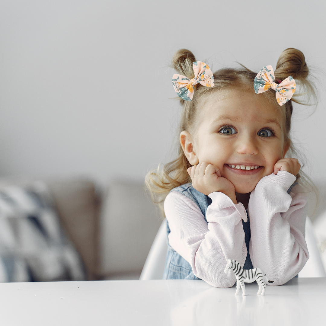 10pcs Cute Lady Hair Clip, Bow Fabric Print Hair Accessories For Baby Girls