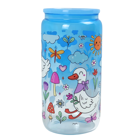 16 oz Glass Tumbler – Durable & Stylish Drinking Cup