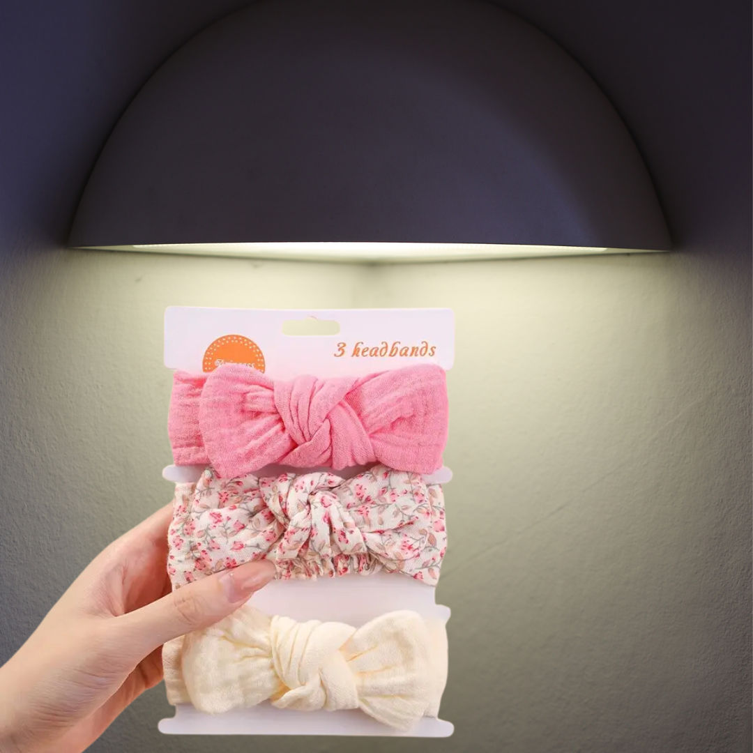 3pcs Cute Bunny Ear Bow Headbands for  baby Girls!