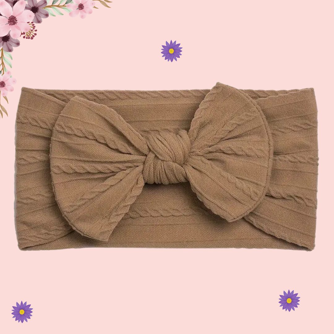 6pcs Cute Bow Hairbands - Baby Girls Elastic Wide-Brimmed Headbands, Soft and Comfortable for Everyday Wear