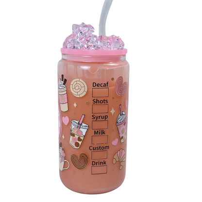 16 oz Double Wall Glass Tumbler – Insulated & Stylish Drinking Cup