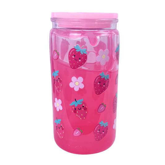 16 oz Double Wall Plastic Tumbler – Reusable & Insulated