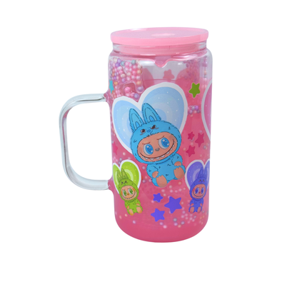 16 oz Double Wall Glass Tumbler – Insulated & Stylish Drinking Cup