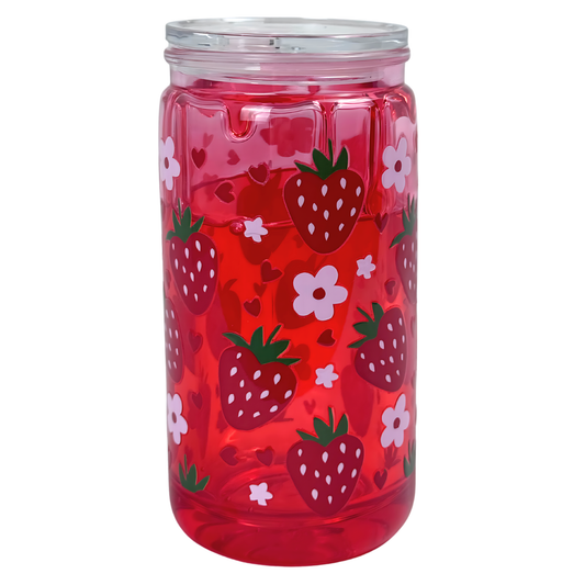 16 oz Double Wall Plastic Tumbler – Reusable & Insulated