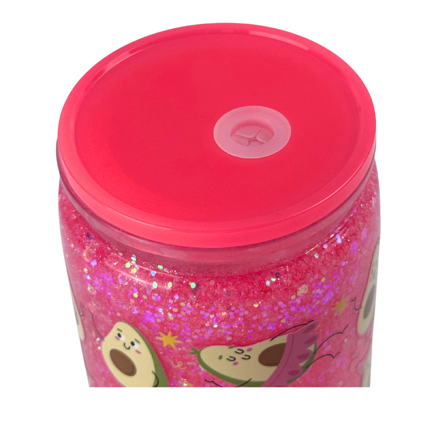 16oz Glitter Glass Tumbler