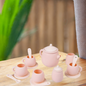 7-Piece Silicone Tea Set - 100% Food Grade, BPA-Free, Soft & Flexible Tableware, Perfect for Christmas, Halloween, Thanksgiving, New Year's & Valentine's Day Gifts